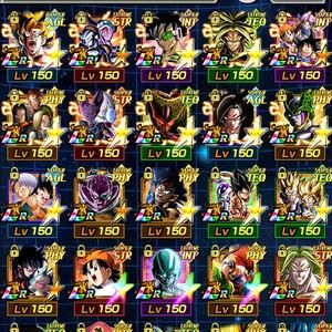 Dokkan account 36 LRs and most Dokkan fest units